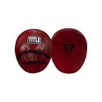 Лапи TITLE Boxing Blood Red Leather Punch Mitts