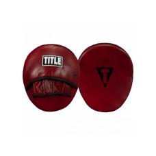 Лапи TITLE Boxing Blood Red Leather Punch Mitts