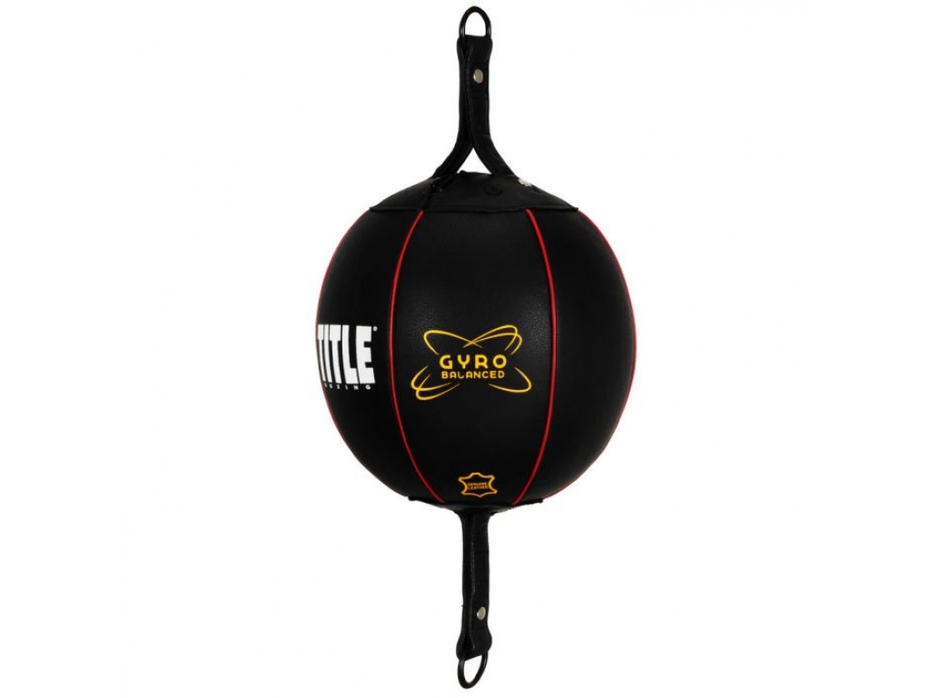 Груша пневматична на розтяжках TITLE Gyro Balanced Leather Double End Bag