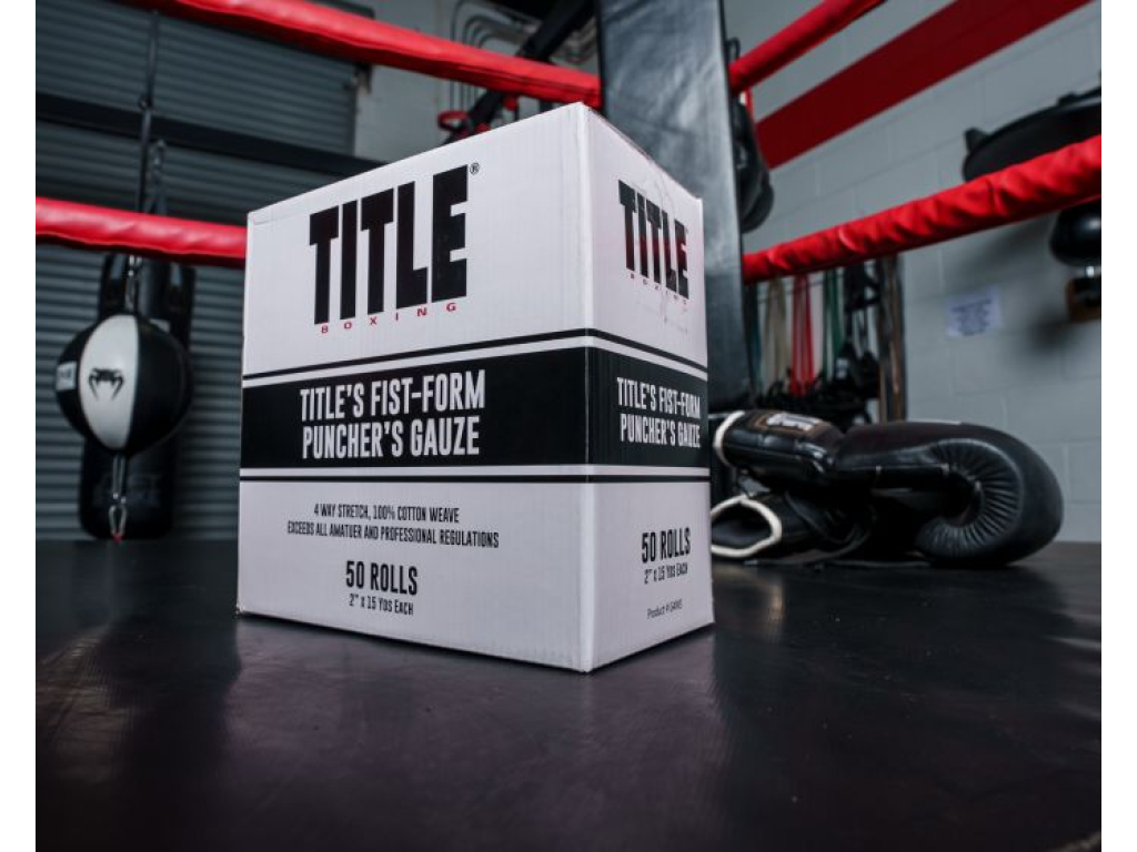 Бинти (гаузи) для тейпування TITLE Boxing Fist-Form Puncher’s Gauze